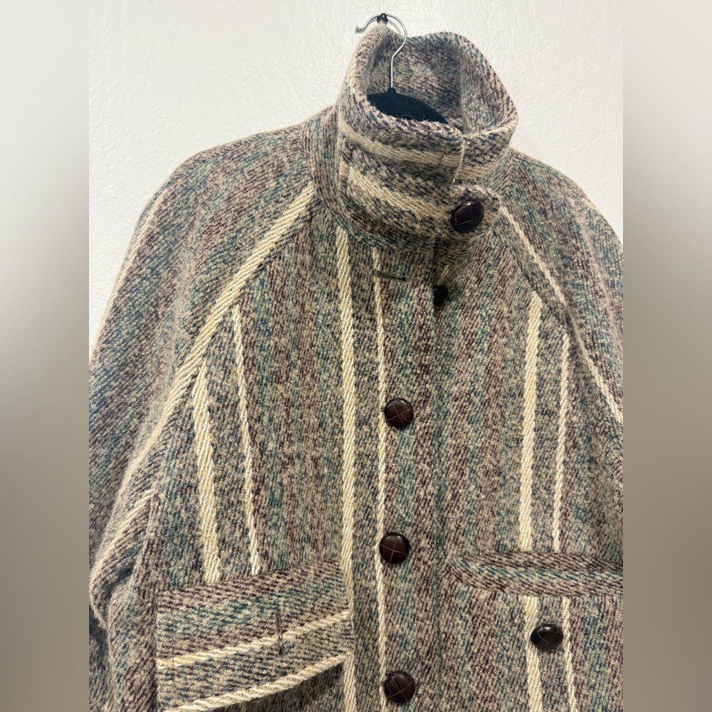 Sezane Leo Coat in Multicolor Stripes size FR 36, US 4 or Small - Picture 4 of 5